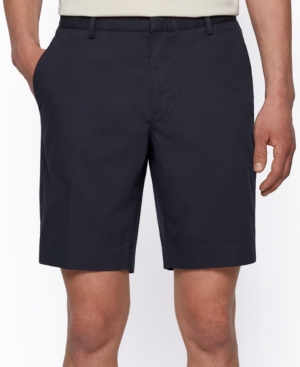 Hugo Boss Boss Men's Slim-fit Shorts In Dark Blue