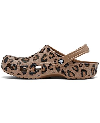 Leopard print crocs women's shoes hotsell