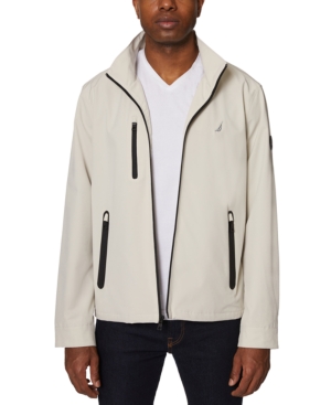 Nautica Men's Solid Lightweight Bomber Jacket