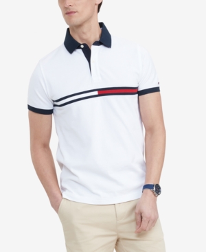 Tommy Hilfiger Men's Custom-Fit Tanner Logo Polo