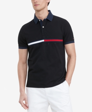 Tommy Hilfiger Men's Custom-Fit Tanner Logo Polo