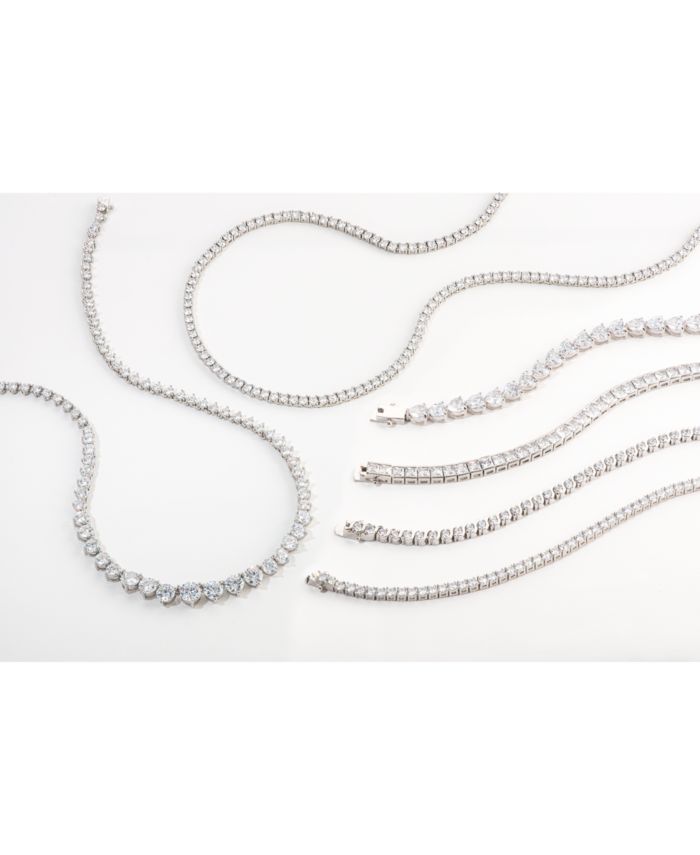 Cubic Zirconia Jewelry Collection in Silver Plate