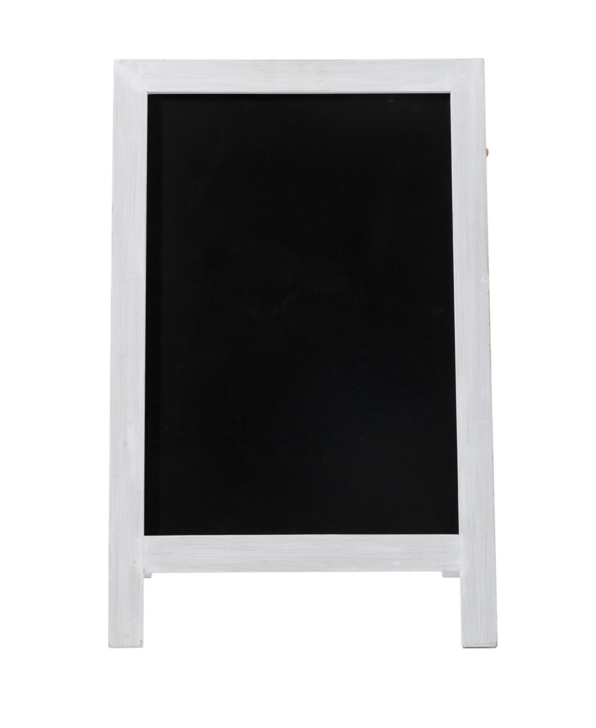 Glitzhome Farmhouse Wood Chalkboard Hanging or Standing Decor - Black
