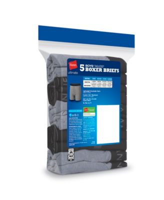 Big Boys Ultimate Cotton Blend Boxer Briefs, Pack of 5