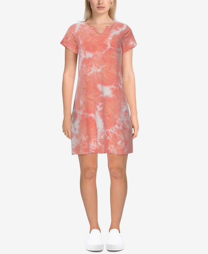 Ruby Rd. Plus Size Tie-dye Baby Short Sleeve Dress & Reviews - Dresses - Plus Sizes - Macy's
