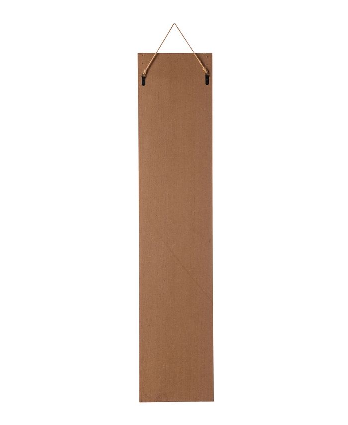 Glitzhome - 42"H Wooden White WELCOME Porch Sign with Metal Planter