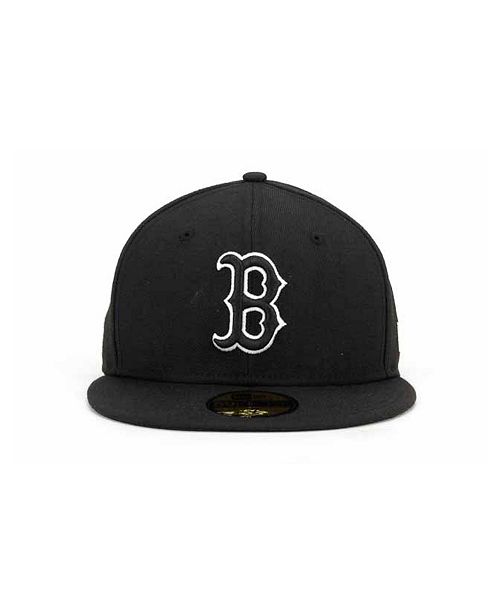 New Era Boston Red Sox Black And White Fashion 59fifty Cap Reviews Sports Fan Shop By Lids Men Macy S