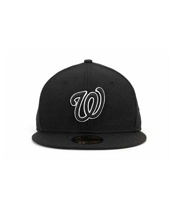 All black shop washington nationals hat