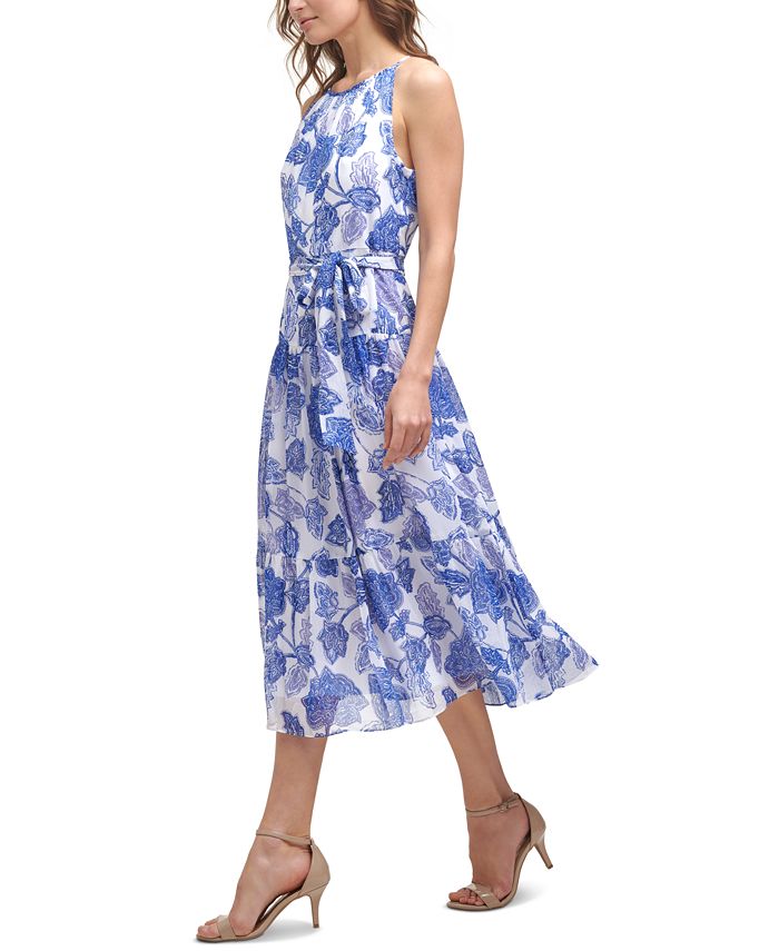 jessica howard floral print midi dress