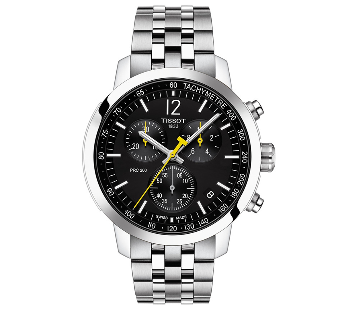 Men's Swiss Chronograph Prc 200 Stainless Steel Bracelet Watch 43mm - Black