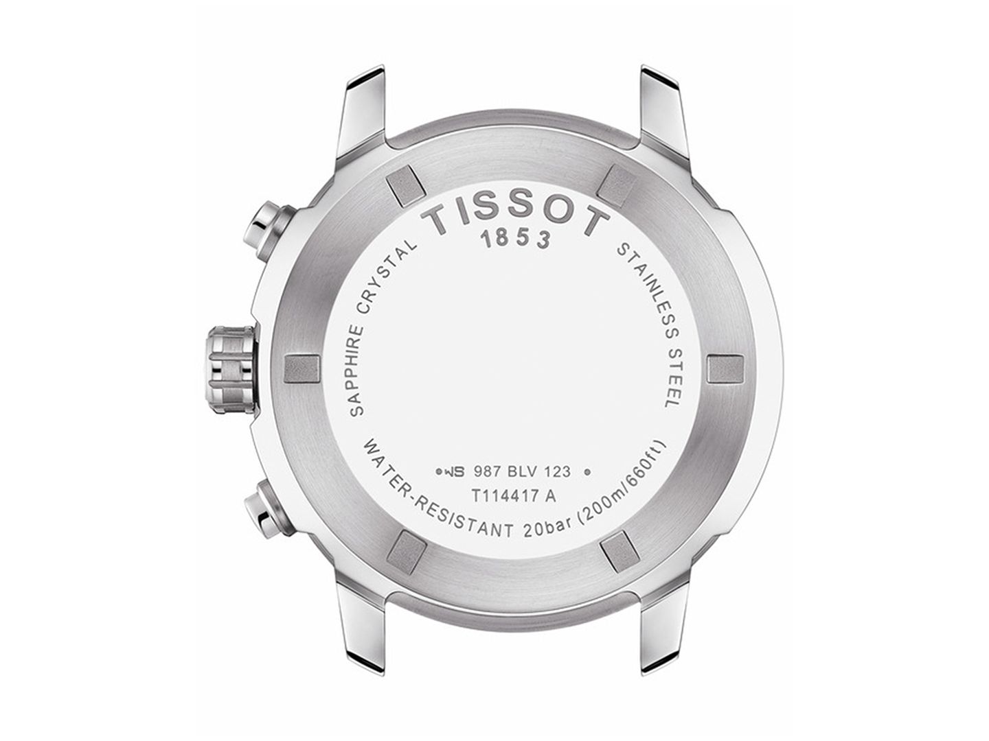 Мужские часы Tissot Swiss Chronograph PRC 200 Black Rubber Strap Watch 43mm — фото 3