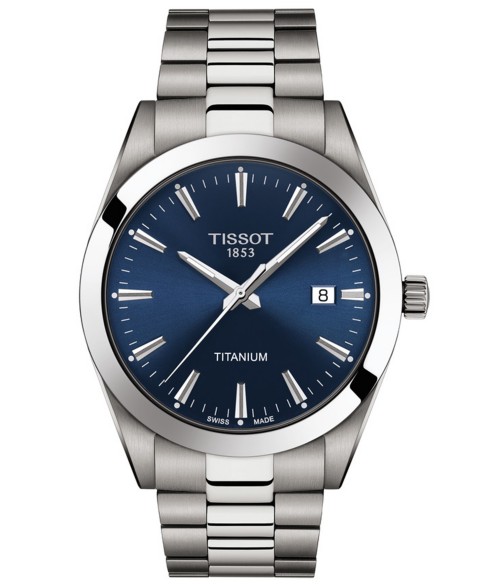 Мужские часы Tissot Swiss Gentleman на титановом браслете 40мм
