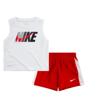 Nike Little Boys Dri-Fit Tank Top and Shorts Set