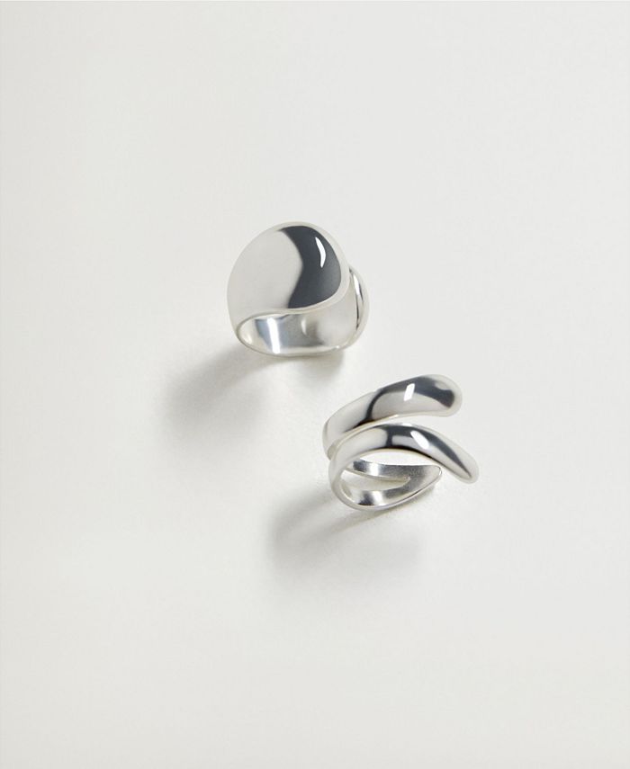 MANGO Hoop Ear Cuff, Set Of 2 Macy's