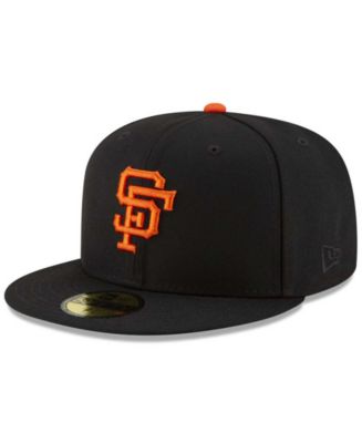 San Francisco Giants New Era 100th Anniversary Patch 59FIFTY Fitted Hat -  Black