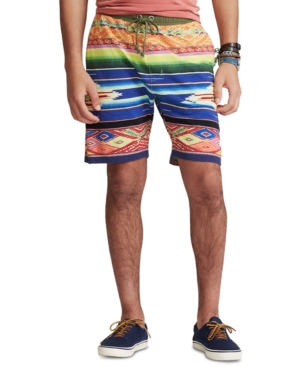 Polo Ralph Lauren Men's 75-Inch Serape-Print Mesh Shorts