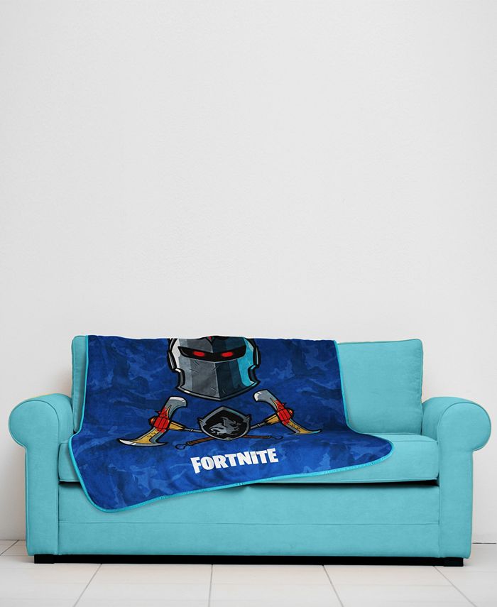 Fortnite Black Knight Blue Camo Throw, 40" x 50" & Reviews Blankets
