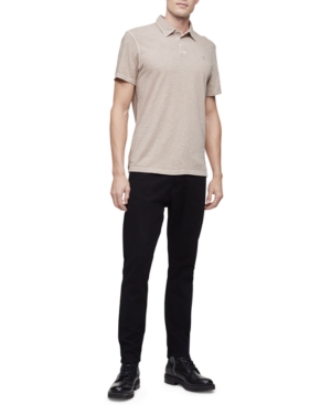 Men's Monogram Logo Slub Polo Shirt