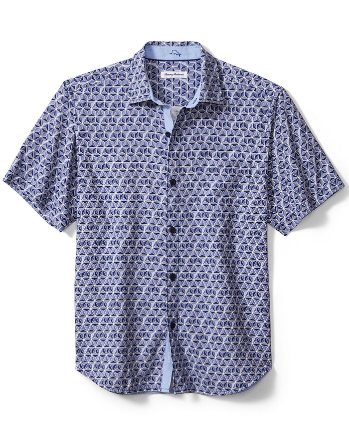 Tommy Bahama Men's Costa Geometric Short-Sleeve Shirt & Reviews ...