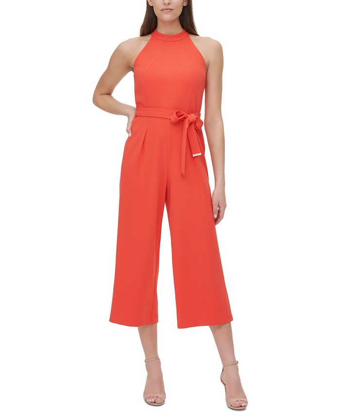 Tommy Hilfiger Cropped Jumpsuit - Macy's