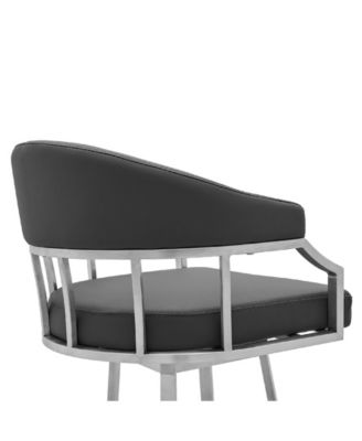 Palmdale Swivel Modern Faux Leather Bar and Counter Stool