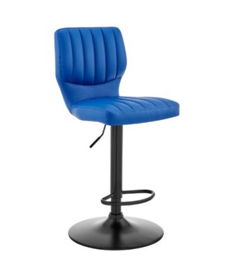 Bardot Adjustable Faux Leather Swivel Bar Stool