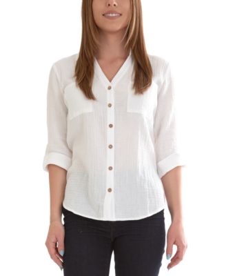 BCX - Juniors' Cotton Shirt