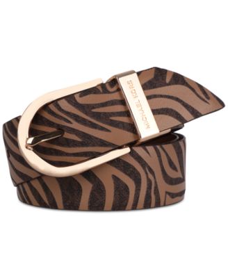 michael kors zebra belt