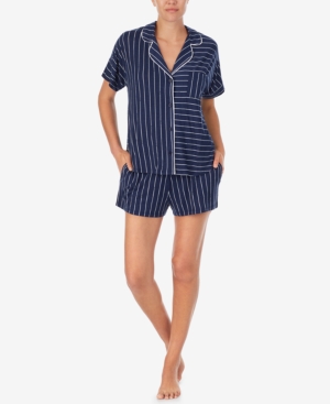 Dkny Printed Knit Boxer Shorts Pajama Set