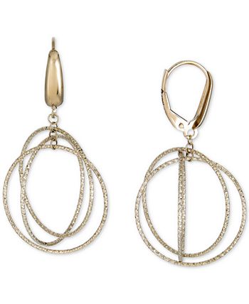 Macy's - Orbital Circle Drop Earrings in 10k Gold