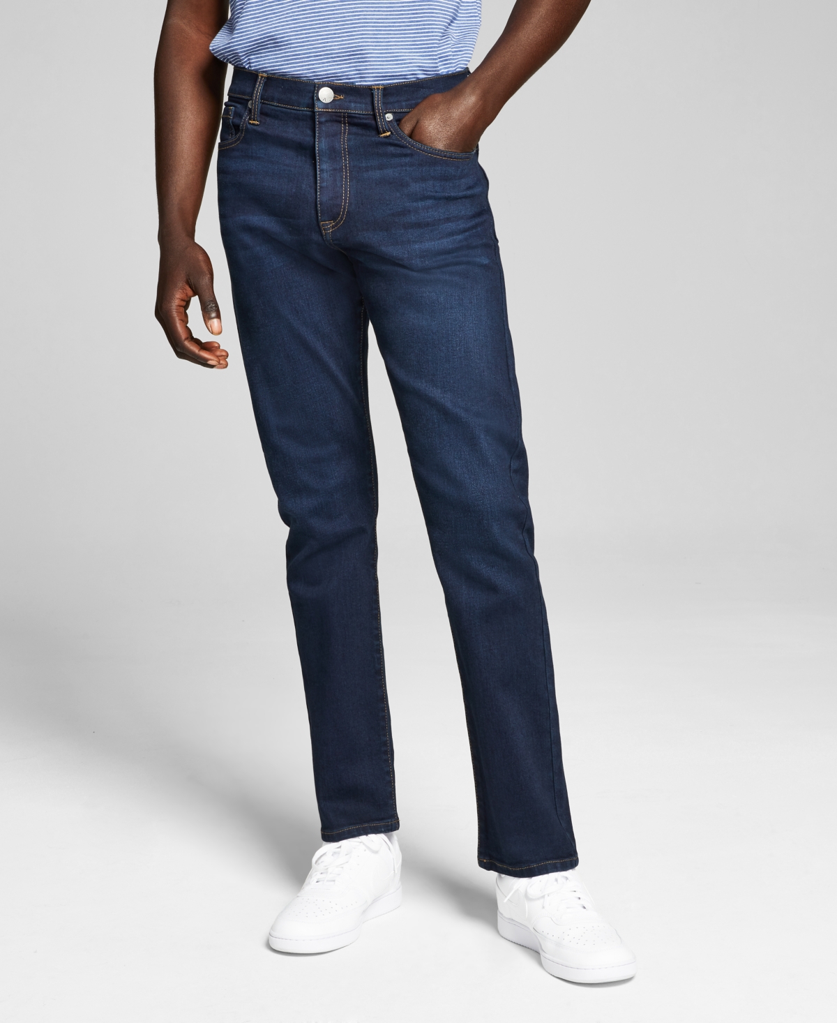 Men's Slim-Fit Stretch Jeans - Super Light Blue Wash
