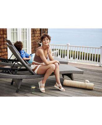 Women's Zing Round Open Toe Wedge Slingback Sandals