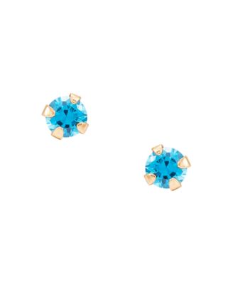 3-Pc. Set Cubic Zirconia Screwback Children's Stud Earrings in 14k Gold