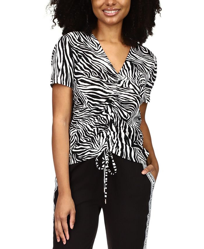 Michael kors animal print shirt discount