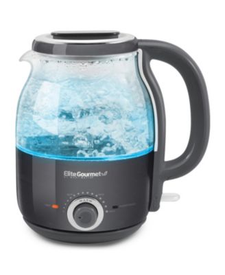 Elite Gourmet - 1.2L 1200W Glass Kettle