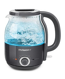 1.2L Electric Cordless Glass Kettle with Temperature Dial & Keep Warm Feature