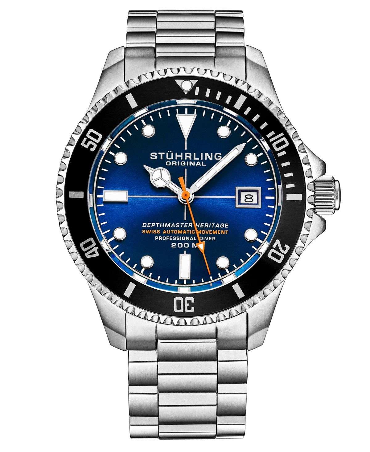Мужские часы Stuhrling Swiss Automatic Depthmaster 42mm — фото 2