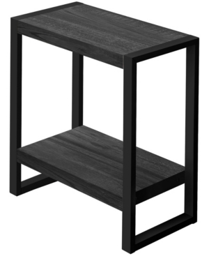 Monarch Specialties Side Table With 2 Shelves In Black