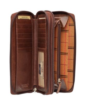 Casablanca Collection RFID Secure Double Zipper Wallet