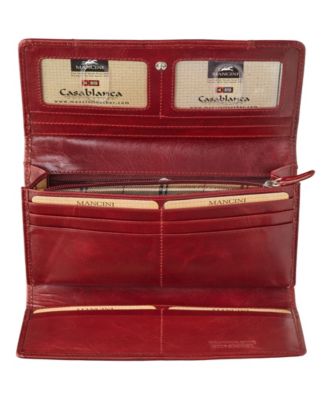 Casablanca Collection RFID Secure Ladies Trifold Wallet