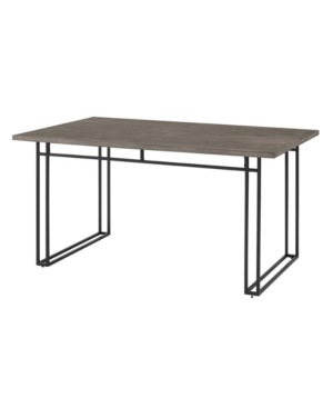 Modern Veneer Table with Metal Legs