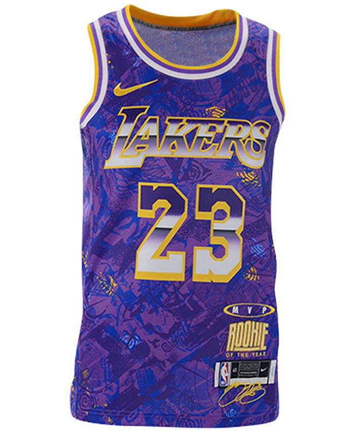 Men's Los Angeles Lakers LeBron James Nike Purple Select Series MVP  Swingman Jersey