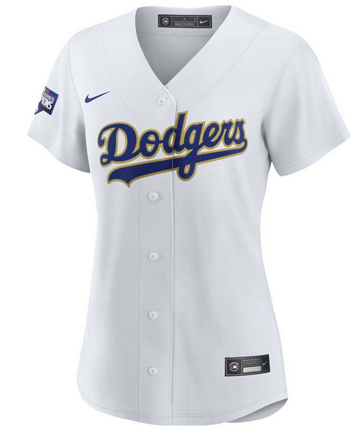 Nike Los Angeles Dodgers Women's Official Gold Replica Jersey - Macy's