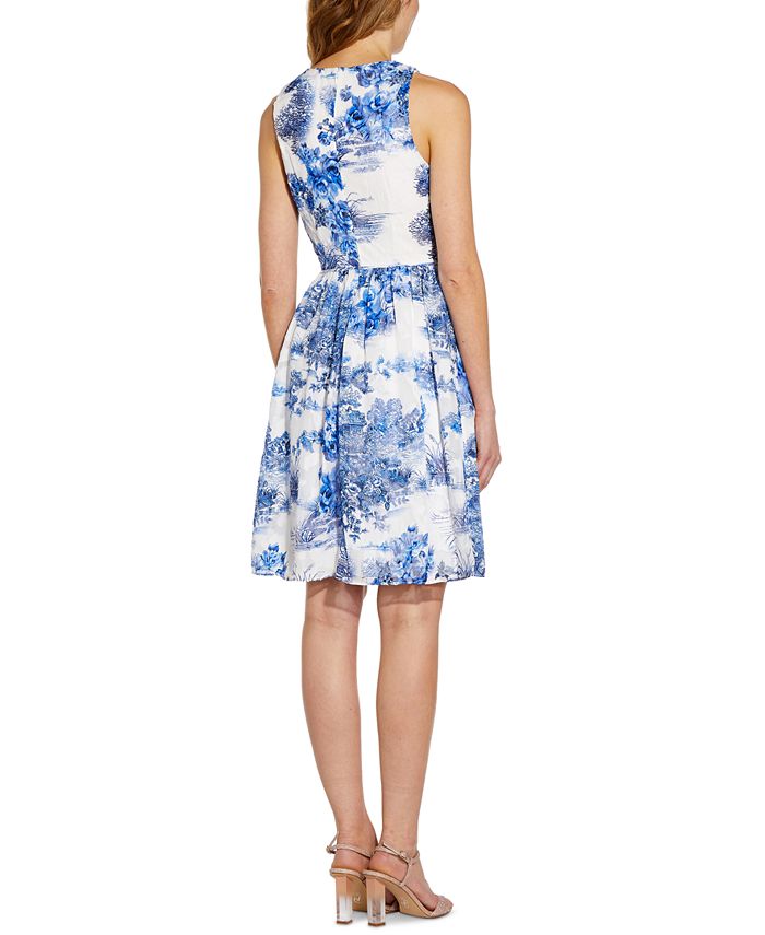 Adrianna Papell Printed Dress - Macy's