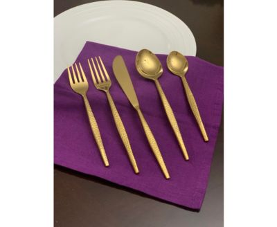 Flatware Gold 5 Piece Place Setting