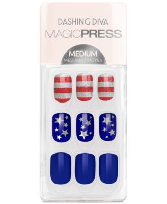 Dashing Diva - MAGICPRESS Press-On Gel Nails - Stars & Stripes