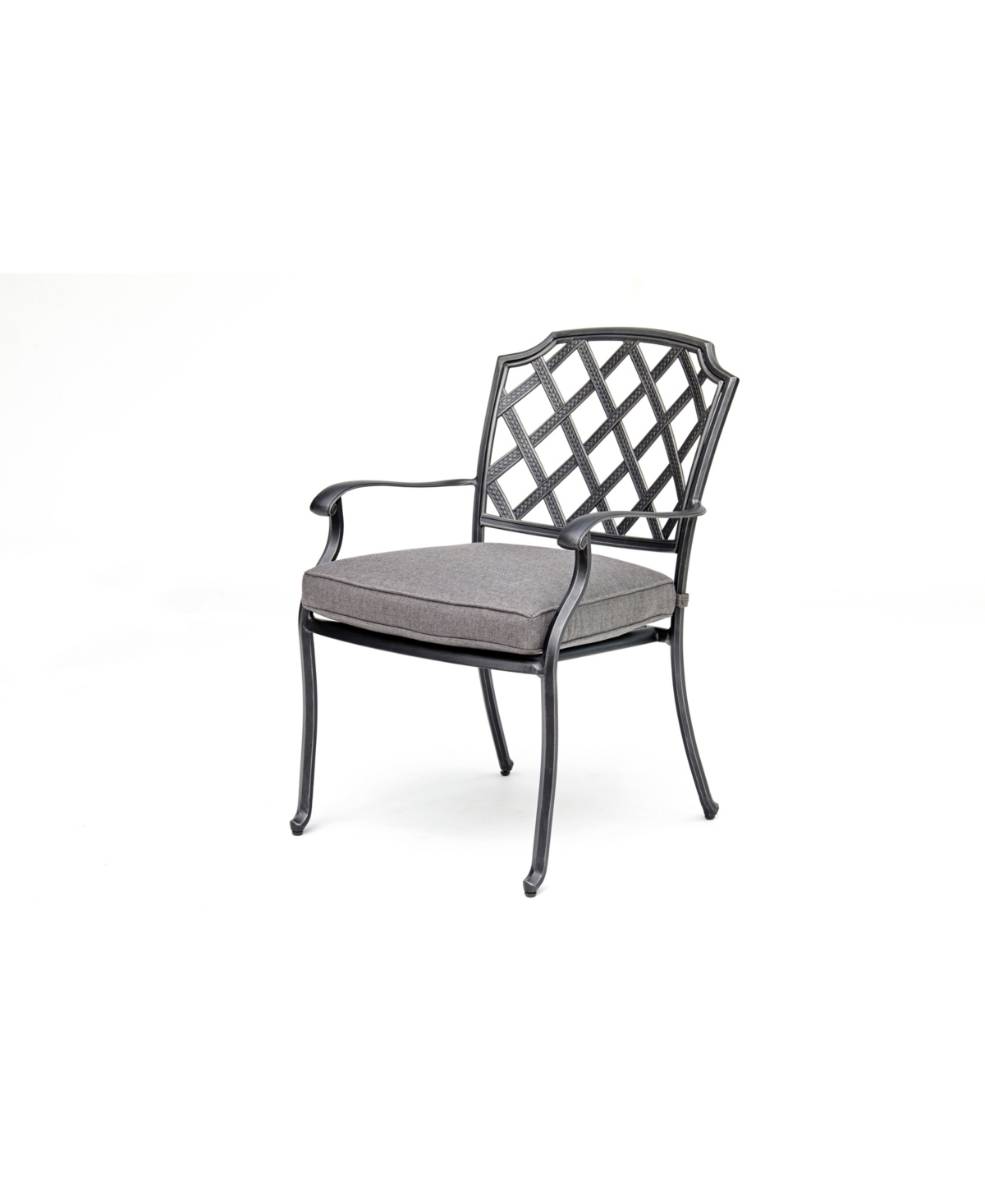 Agio Vintage Ii Set Of 2 Outdoor Dining Chair With Outdura Cushions, Created For Macy's In Outdura Remy Graphite