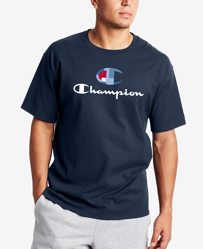 Champion Men's Pixel C Logo Graphic T-Shirt & Reviews - Activewear ...