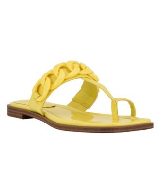 yellow guess sandals