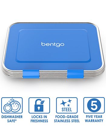 Bentgo Kids' Stainless Steel Leak-Proof Lunch Box - Silver for sale online